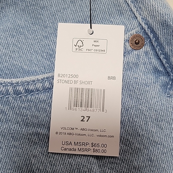 Volcom High Rise Boyfriend Short - Picture 4 of 4